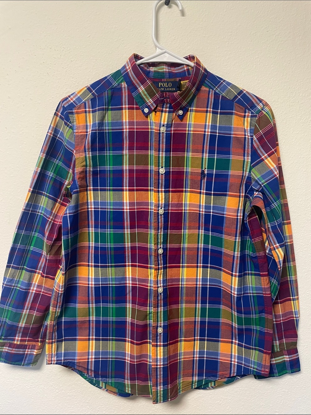 Polo by Ralph Lauren Multicolor Plaid Cotton Button-Down Shirt